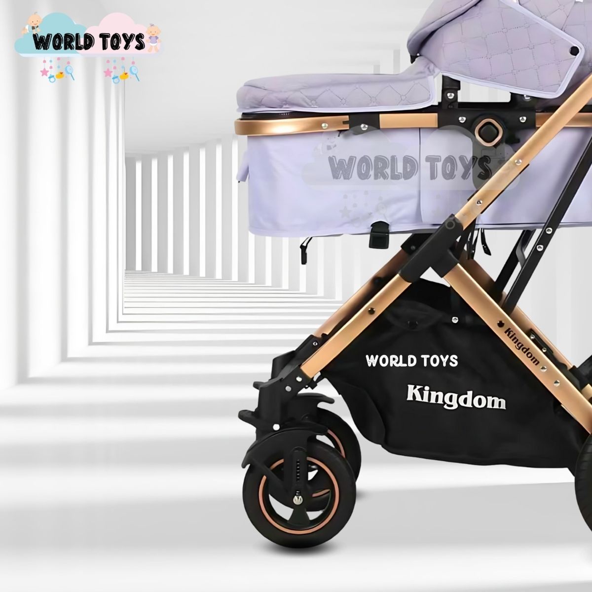 BABY - Coche Moisés Travel System «BARBARA» con Bolso Purple