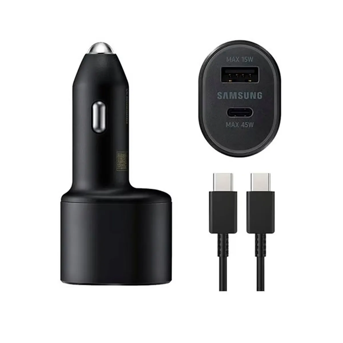 SAMSUNG - Cargador De Auto Samsung 45W Carga Rapida - Negro
