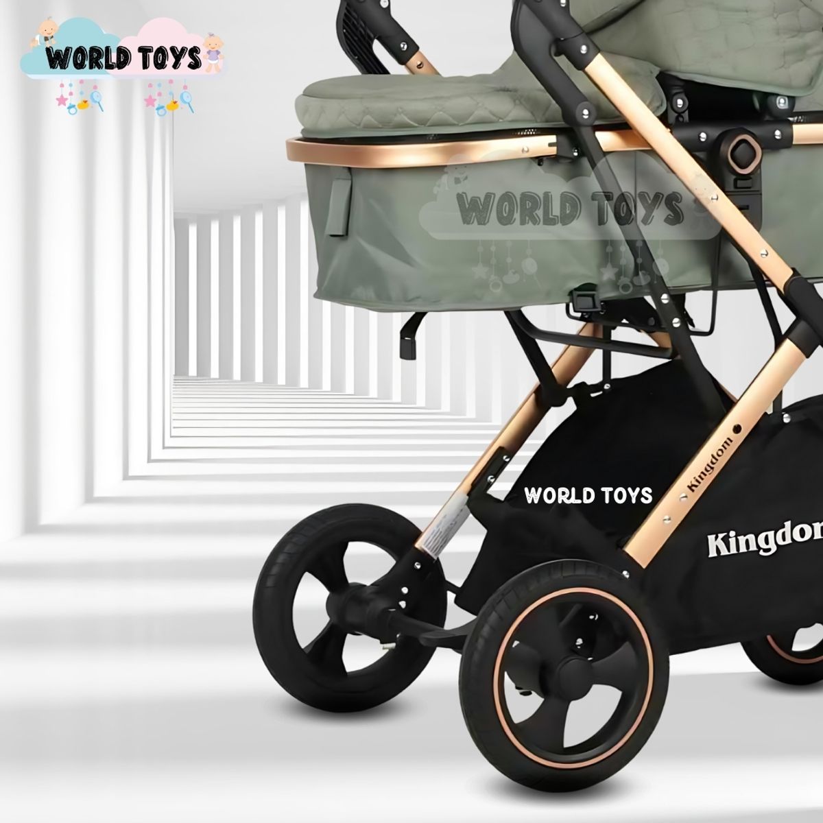 BABY - Coche Moisés Travel System «BARBARA» con Bolso Green