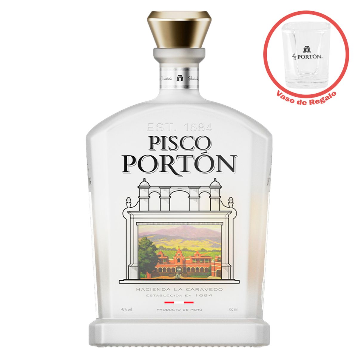 GENERICO - Pisco Portón Mosto Verde Acholado 750ml