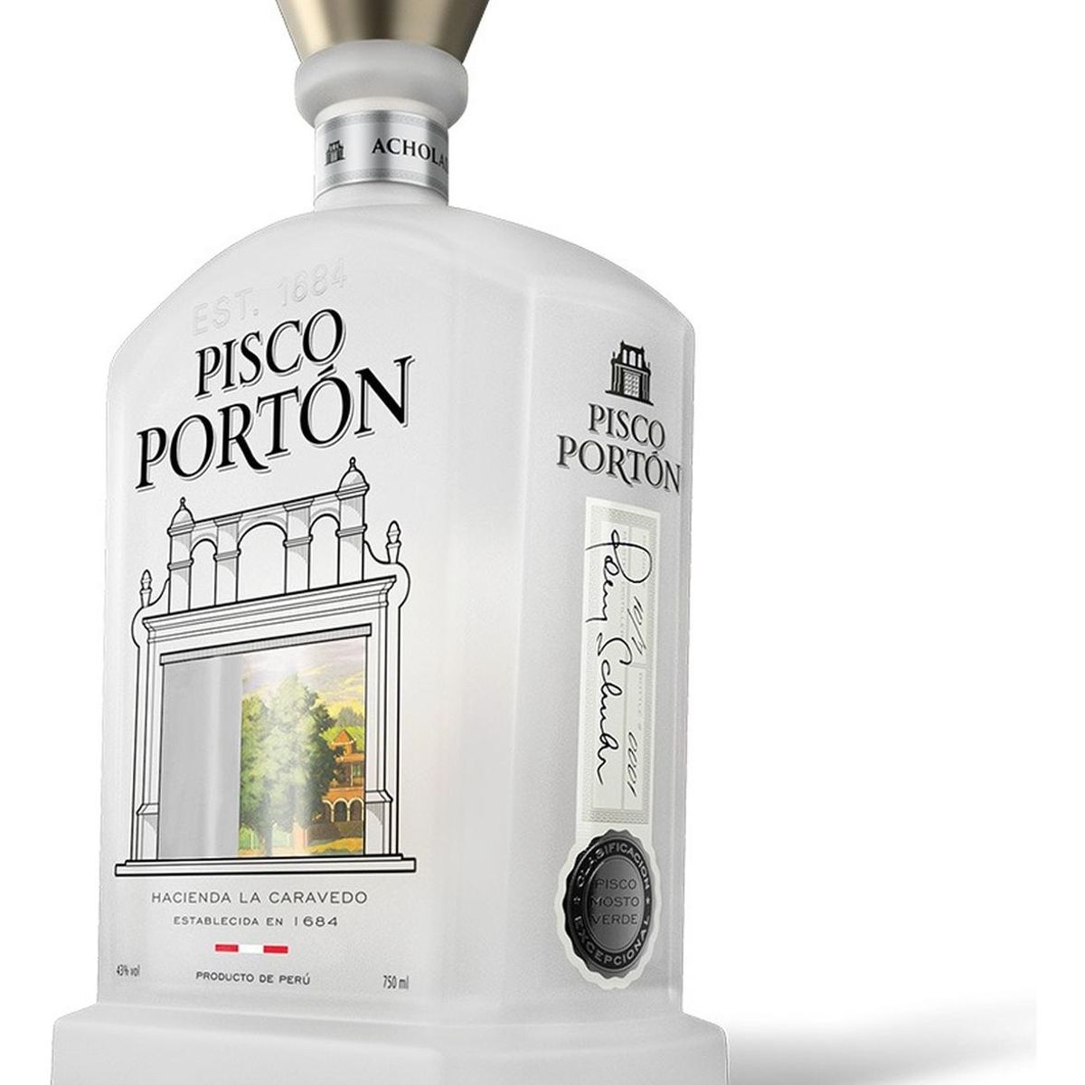 GENERICO - Pisco Portón Mosto Verde Acholado 750ml