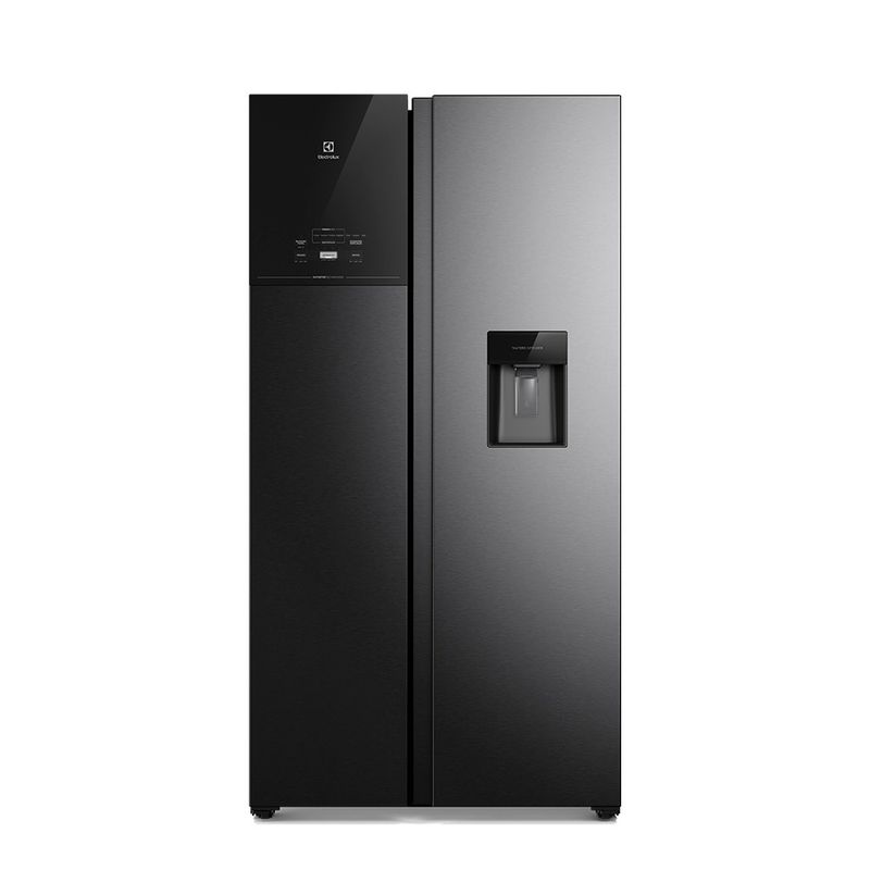 ELECTROLUX - Refrigeradora Electrolux Frost Free Inverter 611L AutoSense Side by Side Black ERS65F2P5BB