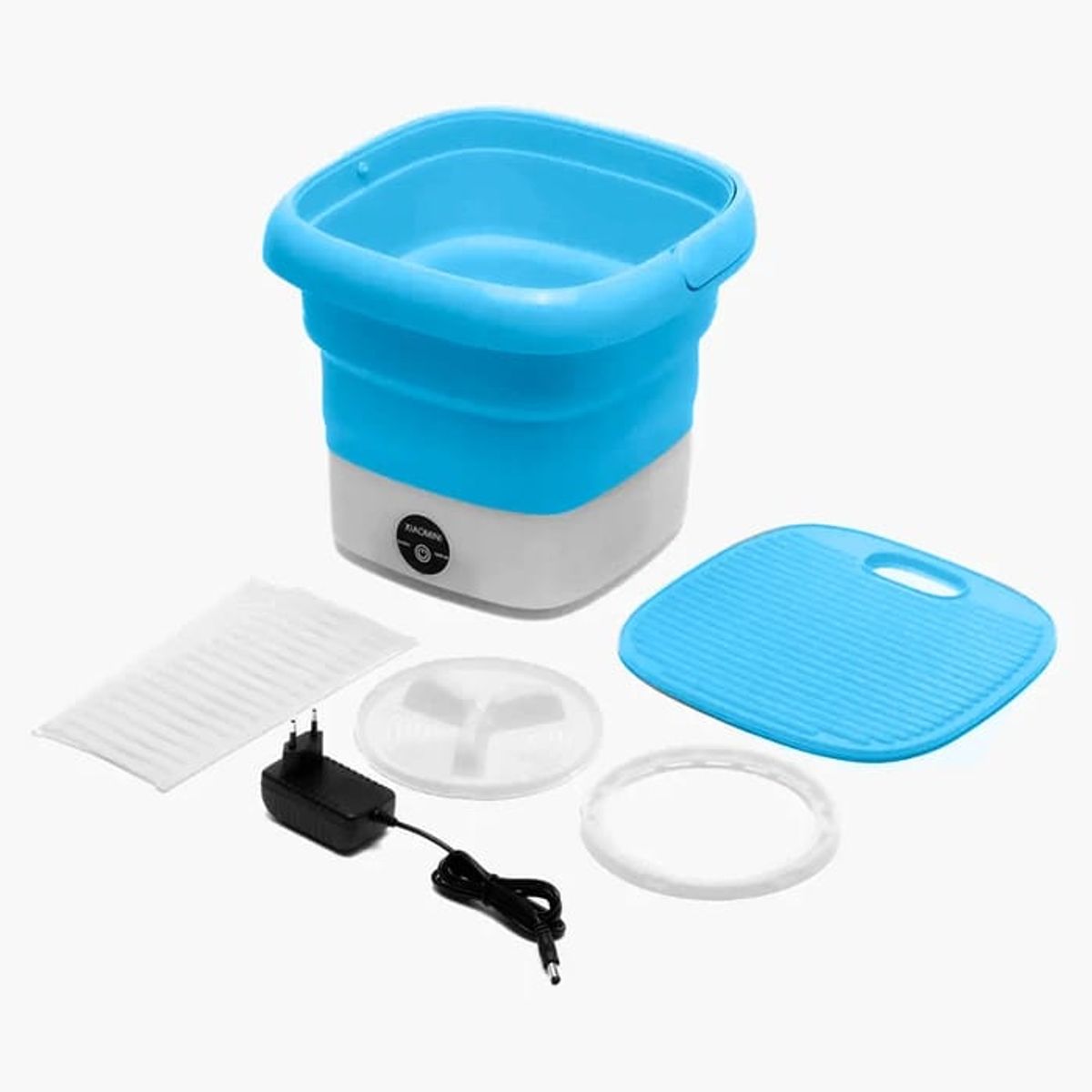 GENERICO - MINI LAVADORA PORTATIL PLEGABLE CON CENTRIFUGADO