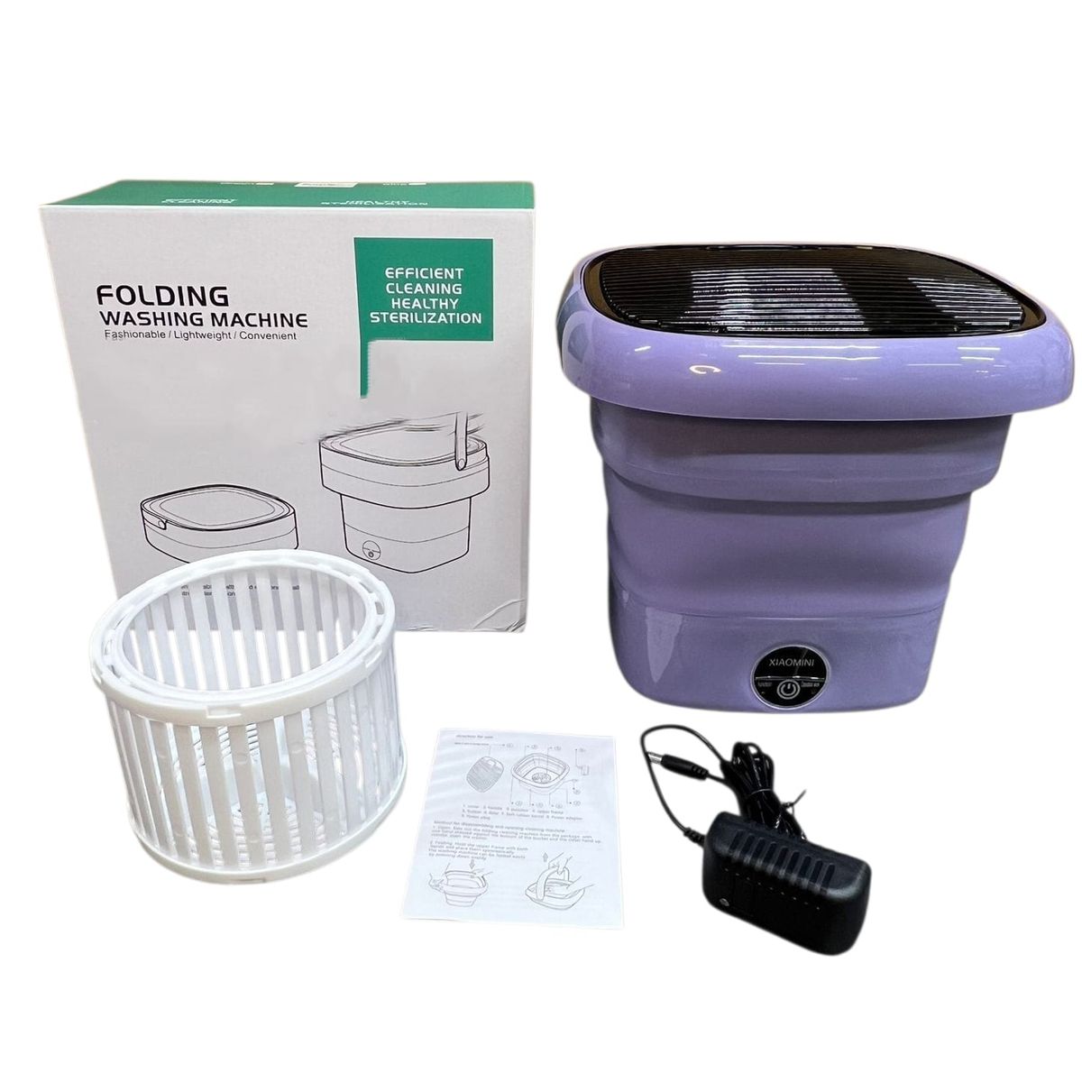 GENERICO - MINI LAVADORA PORTATIL PLEGABLE CON CENTRIFUGADO