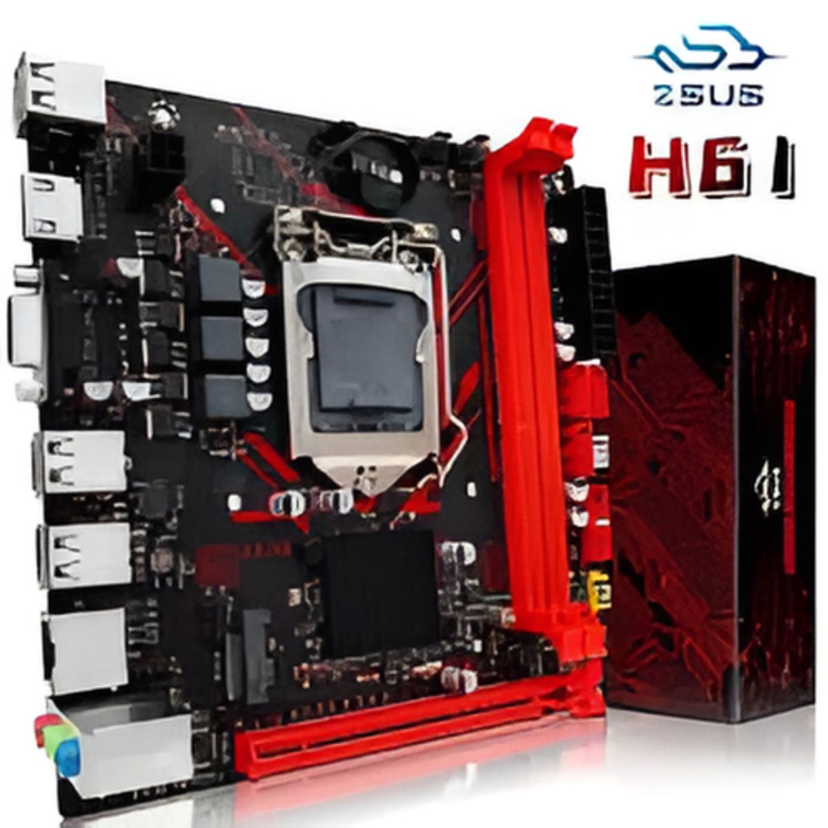 GENERICO - PLACA MADRE H61 ZSUS LGA 1155 PARA INTEL 2DA Y 3RA GENERACION