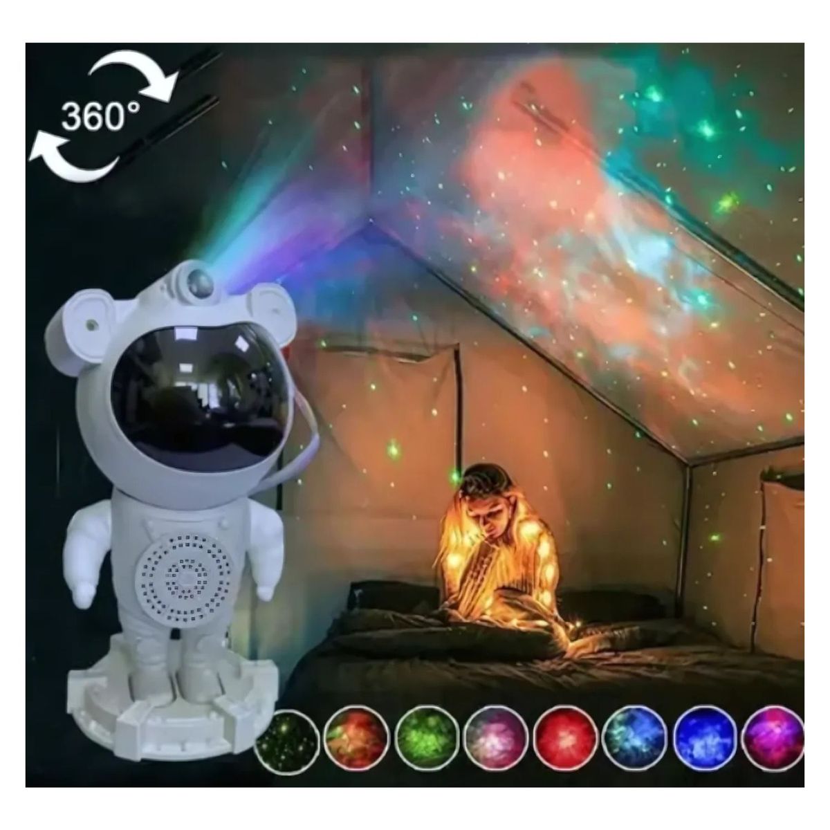 ABS - Parlante con Proyector diseño de Astronauta