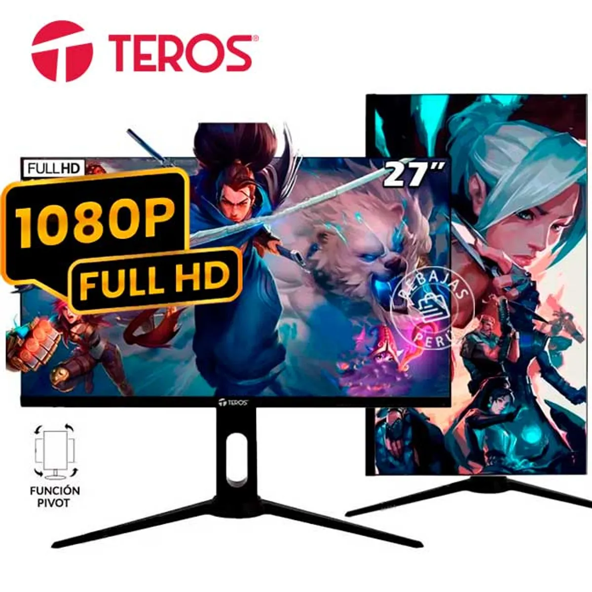 Teros - Monitor Gaming TEROS TE-2752G 27 FHD IPS 165Hz 1ms FreeSync HDMI DP