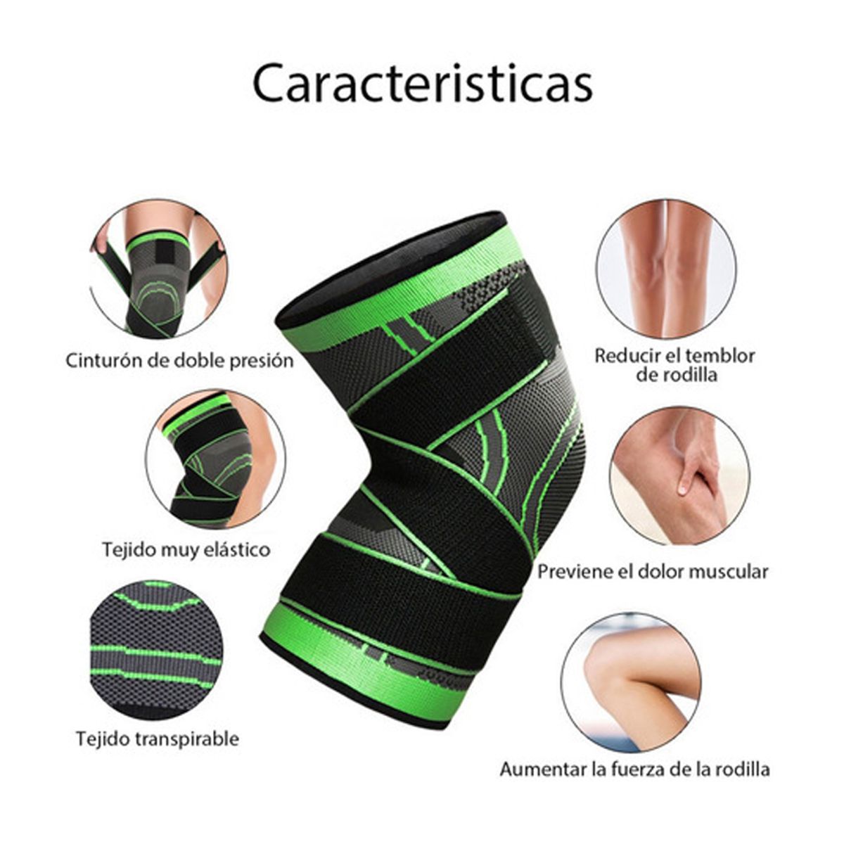 HOLGU - Rodillera Compresión - Para Ligamentos