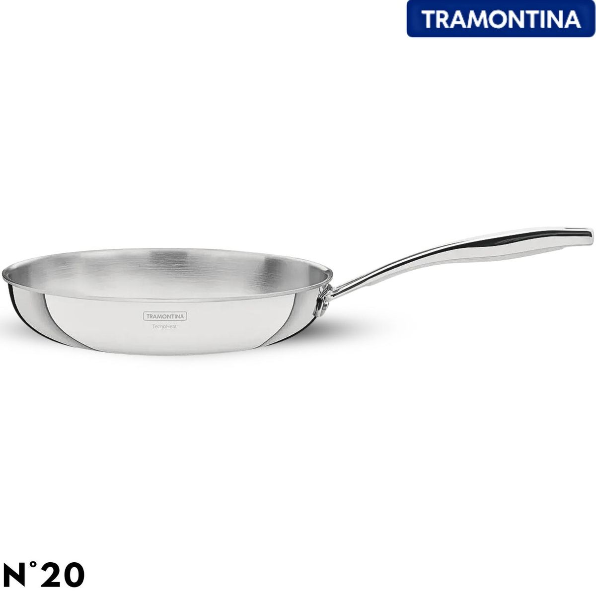 TRAMONTINA - Sartén Acero Inoxidable 20Cm Grano-Tramontina