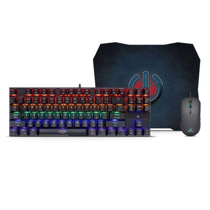 ENKORE - Kit Gamer 3en1 Teclado+Mouse+Pad Enkore Falcon ENT G2000-3