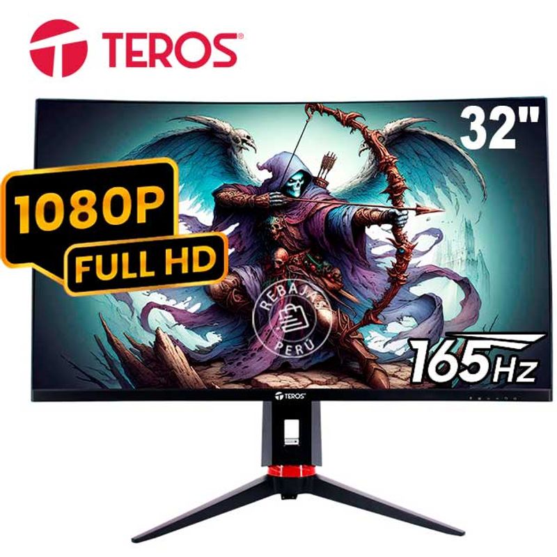 TEROS - Monitor Curvo Gaming TEROS TE-3215G 32 FHD 165Hz 1ms HDR10 HDMI DP