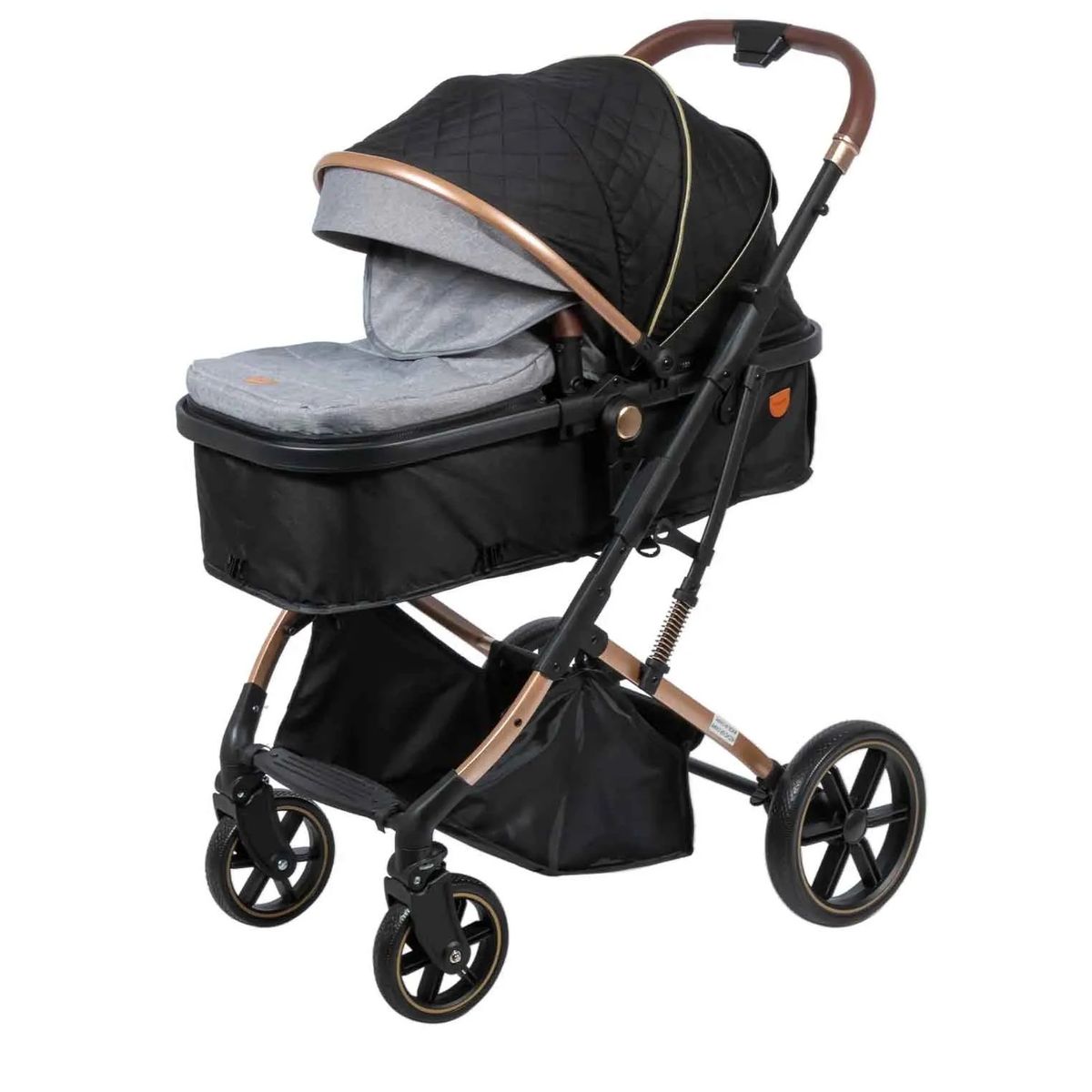 EBABY - Coche Cuna Moisés de Lujo SATURNO EB126-1 Gris