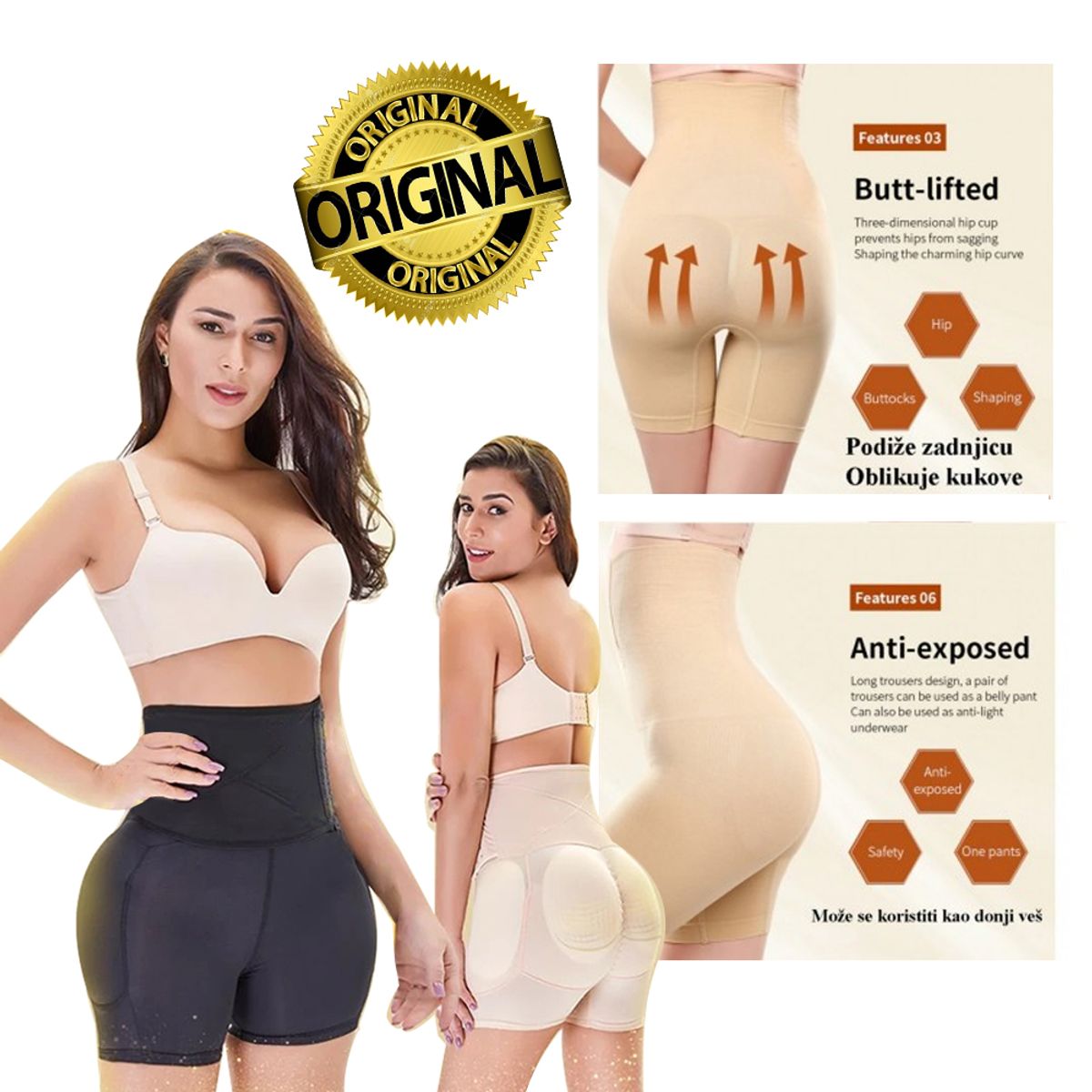 HOLGU - Faja Moldeadora Levanta Gluteos Fitness