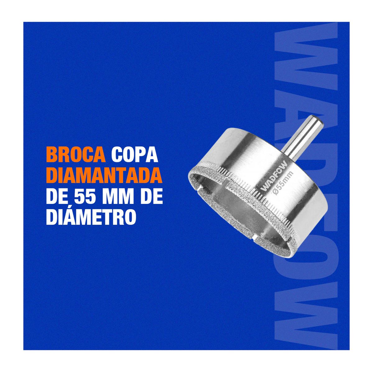 TOTAL TOOLS - Broca Copa Diamantada 55mm Corte Preciso Wkj7655 - Wadfow