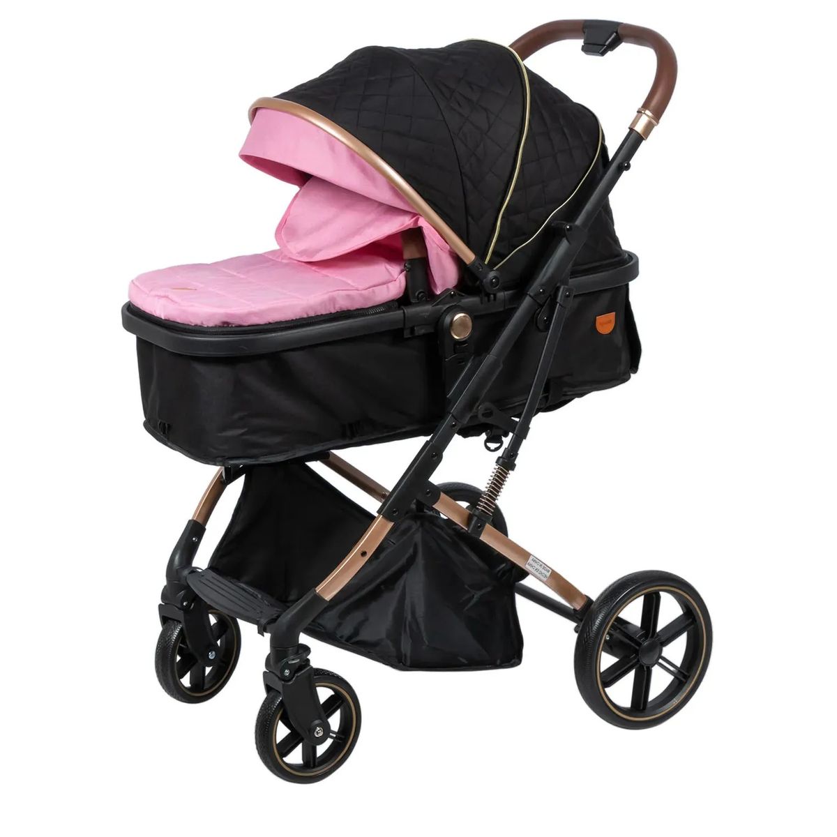 EBABY - Coche Cuna Moisés de Lujo SATURNO EB126-1 Rosado