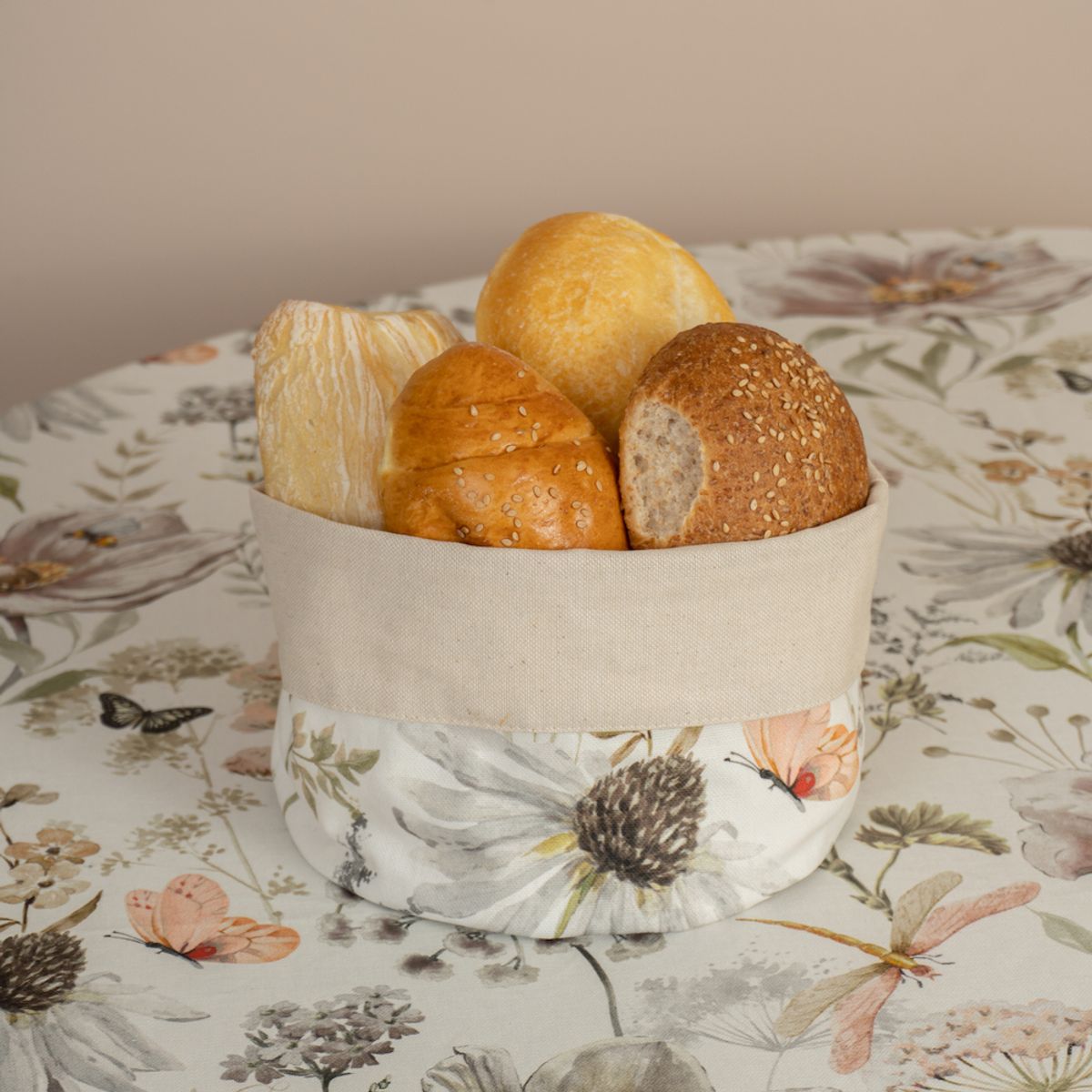 CASIOPIA - Mantel antimanchas redondo 8-10 sillas Natura