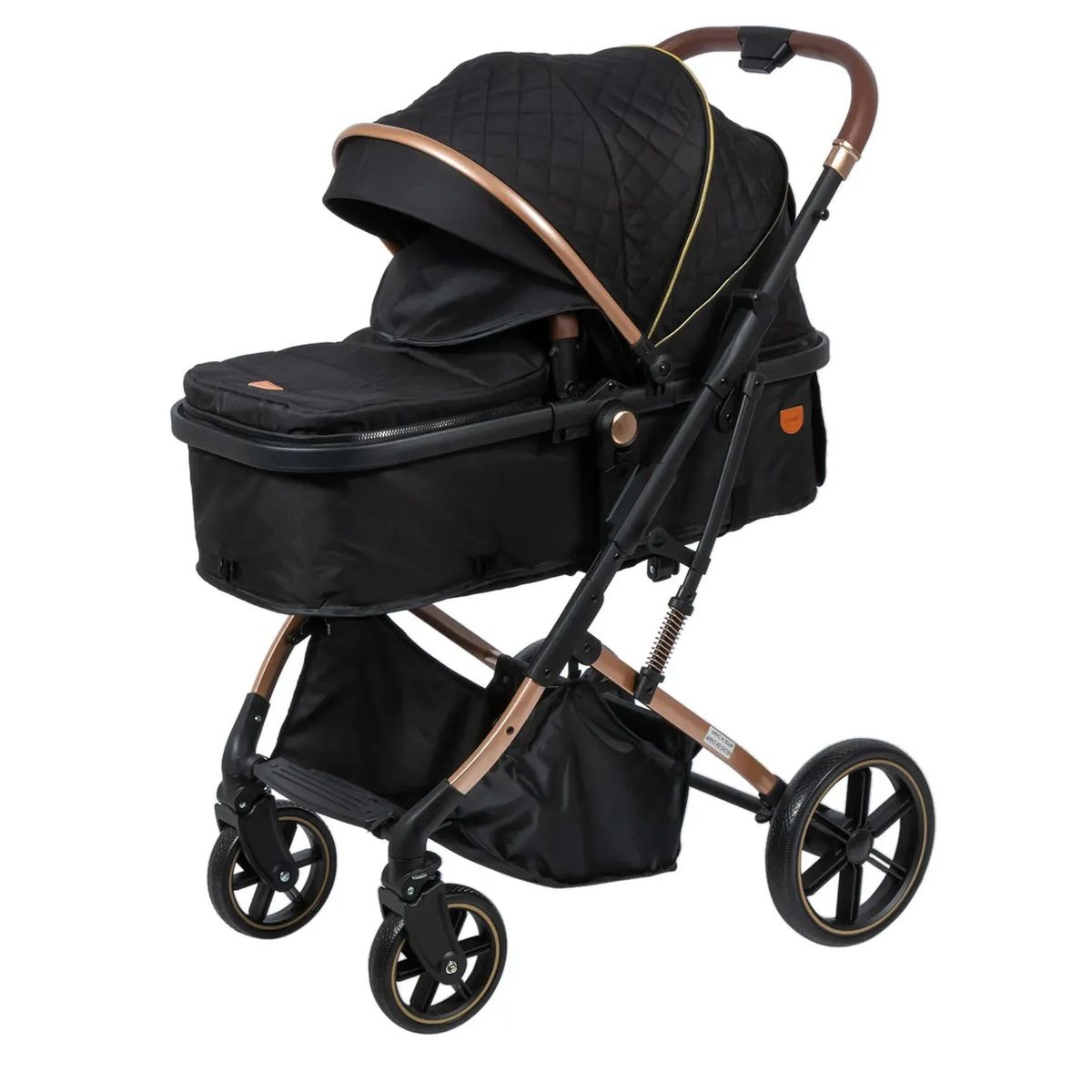EBABY - Coche Cuna Moisés de Lujo SATURNO EB126-1 Negro