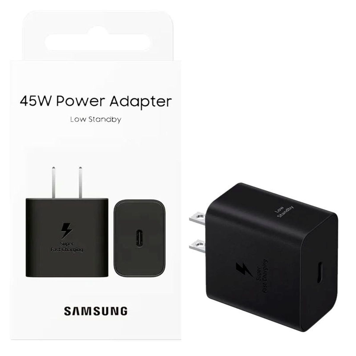 SAMSUNG - ADAPTADOR DE 45W PARA SAMSUNG S25 ORIGINA GAN TECH - NEGRO