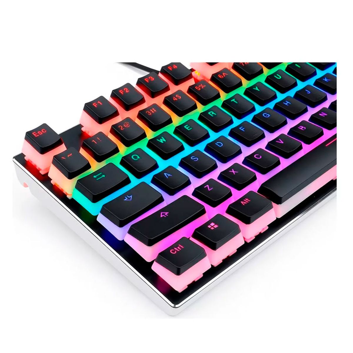 REDRAGON - Keycaps Español 105 PBT Redragon SCARAB A130B-SP Negro Pudin