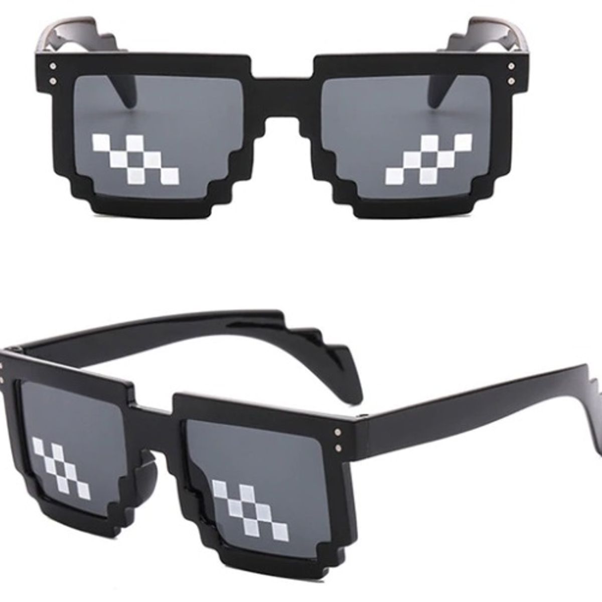 GENERICO - LENTES DE SOL GAFAS PIXELES 8 BITS PIXELEADOS