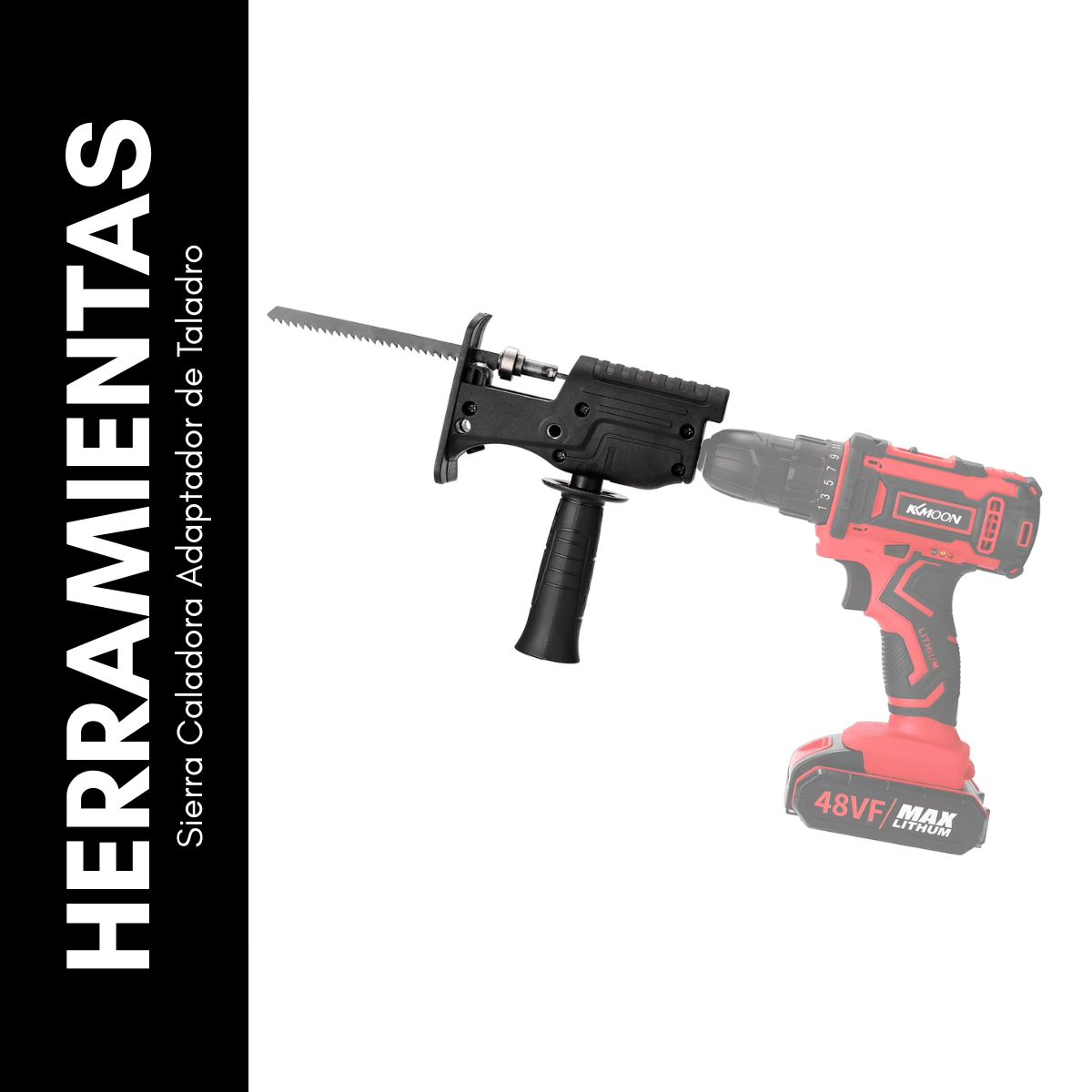 GENERICO - Sierra Caladora Adaptador para Taladro Multifuncional Práctica