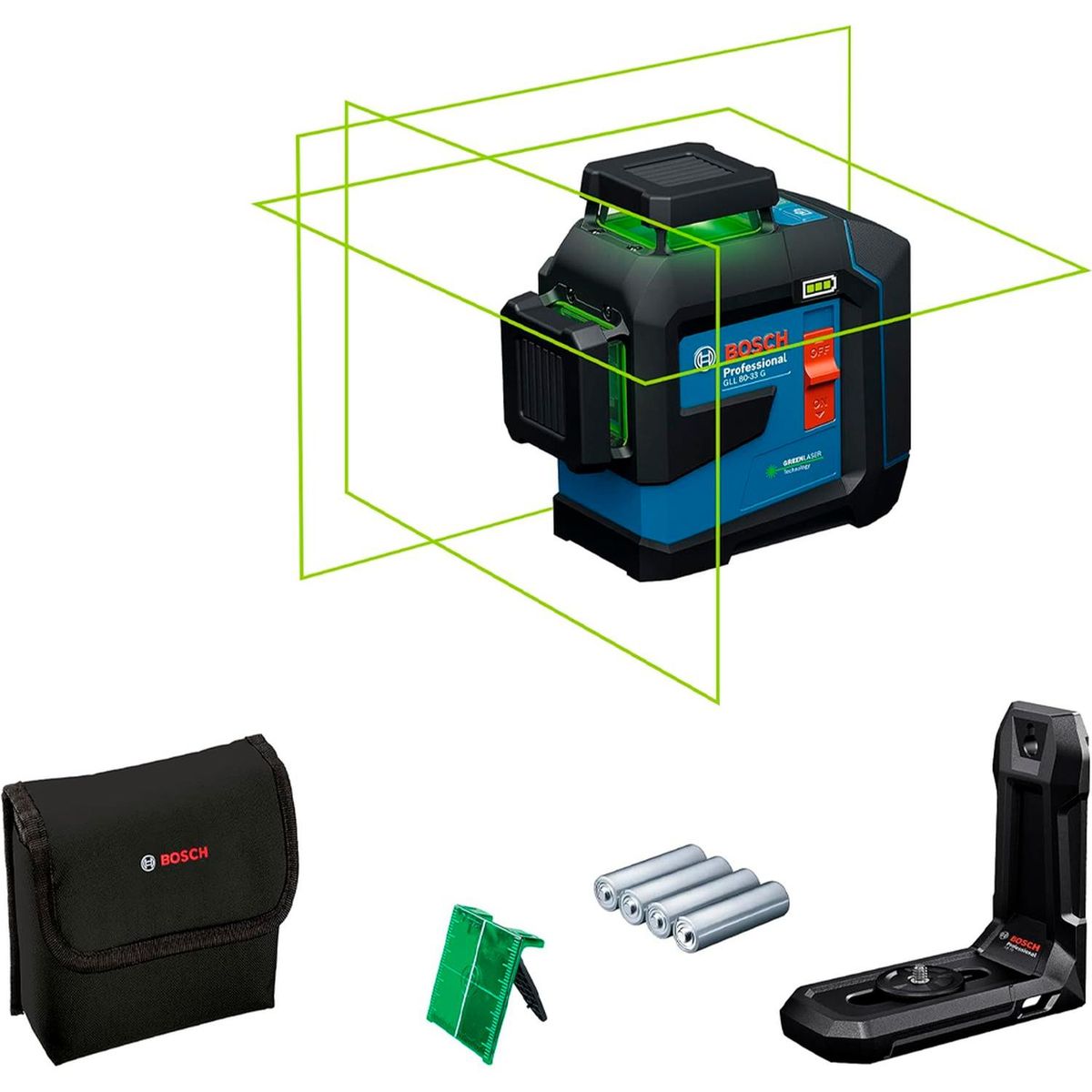 BOSCH - Nivel Láser Bosch Verde GLL 80-33 G 360°