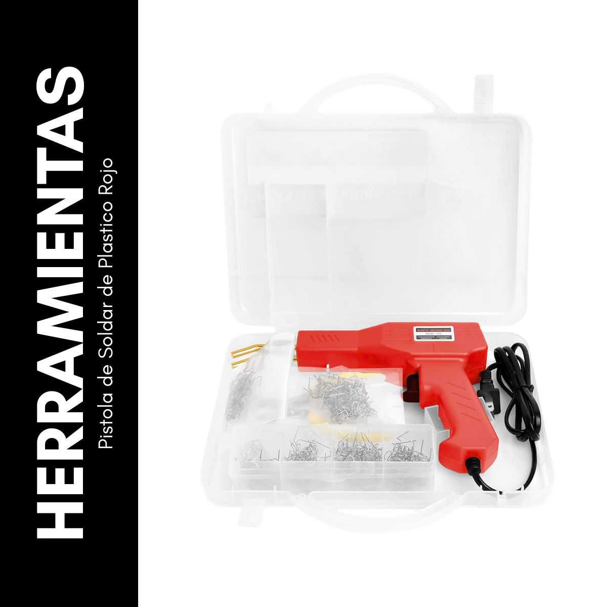 GENERICO - Pistola de Soldar Plástico 50W Eléctrica Rojo