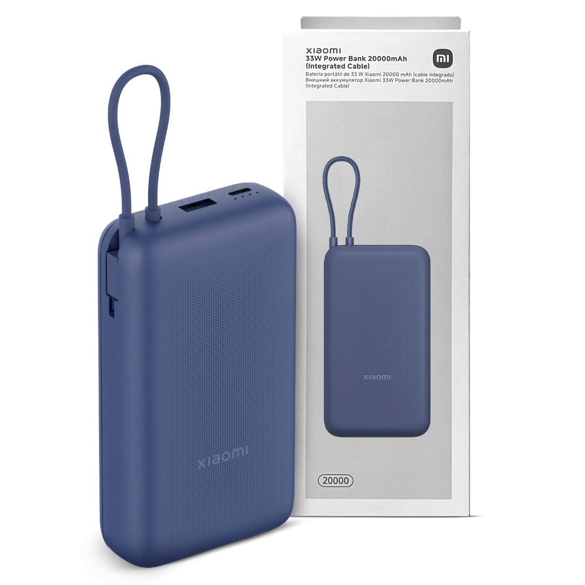 XIAOMI - Power Bank 20000mAh 33W Cargador Portatil - Color Azul