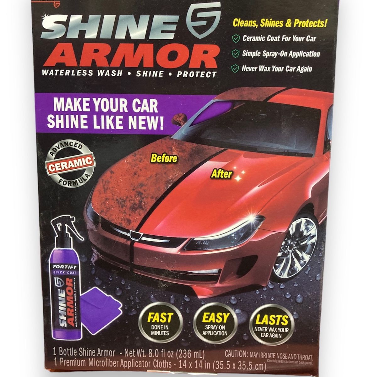 GENERICO - Kit Ceramico Auto 3 en 1 para Carro Cera Brillante y Moto