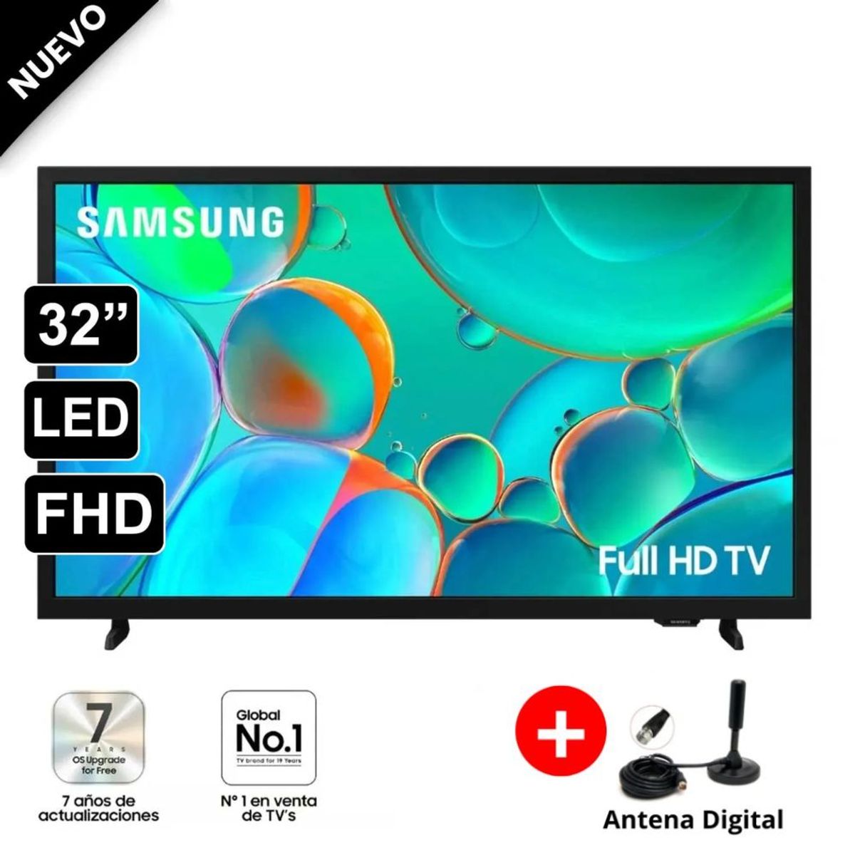 SAMSUNG - Televisor Samsung 32 Smart TV H5000F Tizen 2025 + Antena Digital