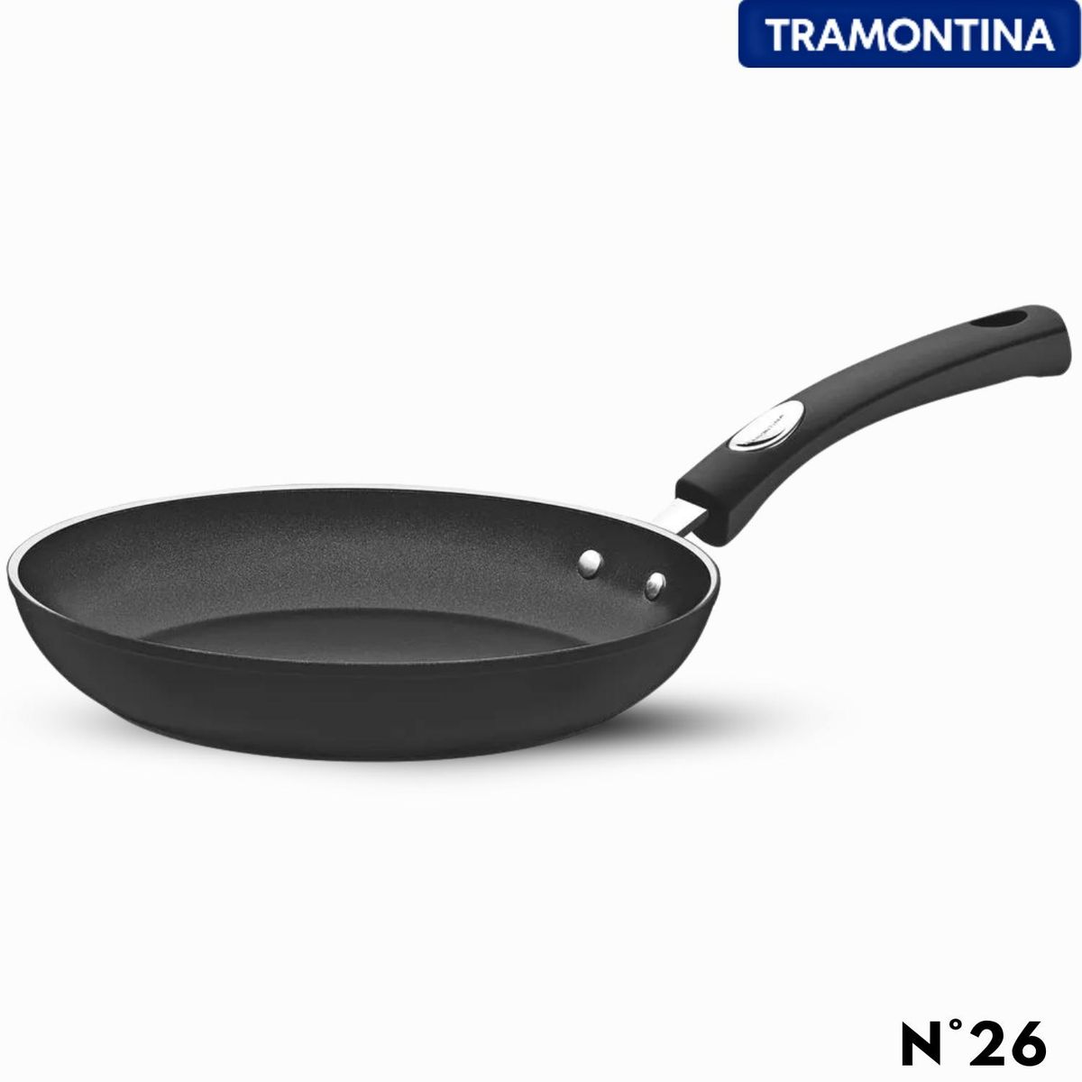 TRAMONTINA - Sartén 26 Cm Monaco Induction Negro - Tramontina