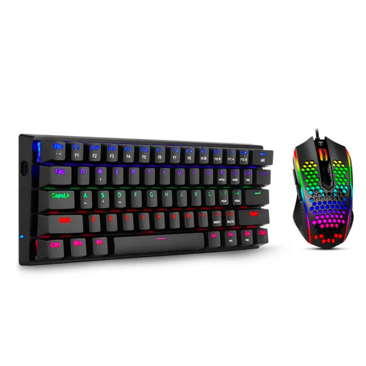 T-DAGGER - Combo Teclado Mecánico Mouse Gaming T-Dagger Español Negro RGB