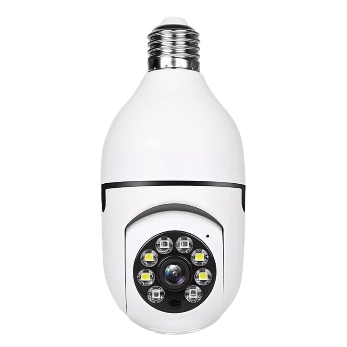 GENERICO - Foco Cámara WiFi E27 Full HD 360° con Visión Nocturna y Audio Bidireccional