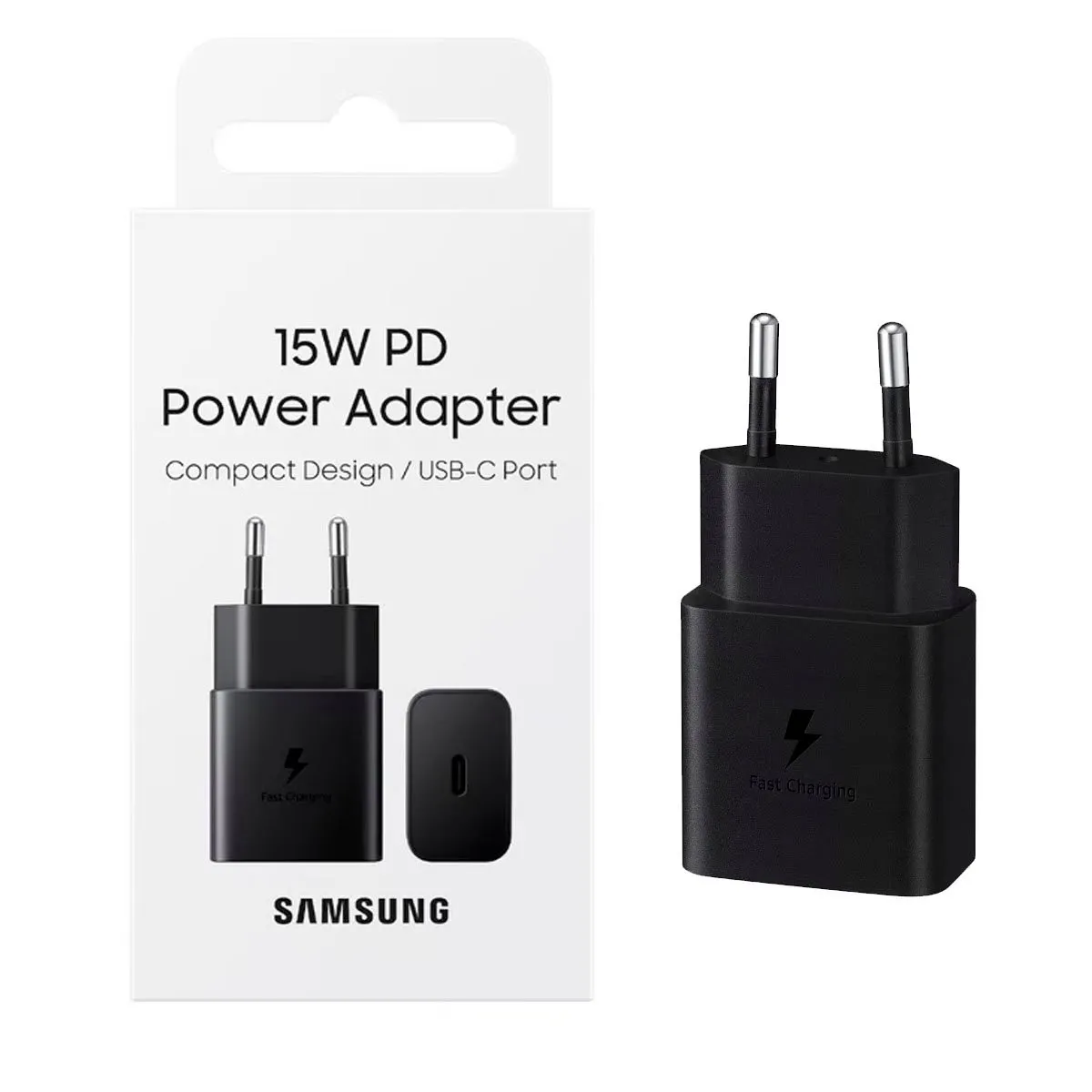 SAMSUNG - ADAPTADOR SAMSUNG 15W PARA  GALAXY A06  A16 Original - negro
