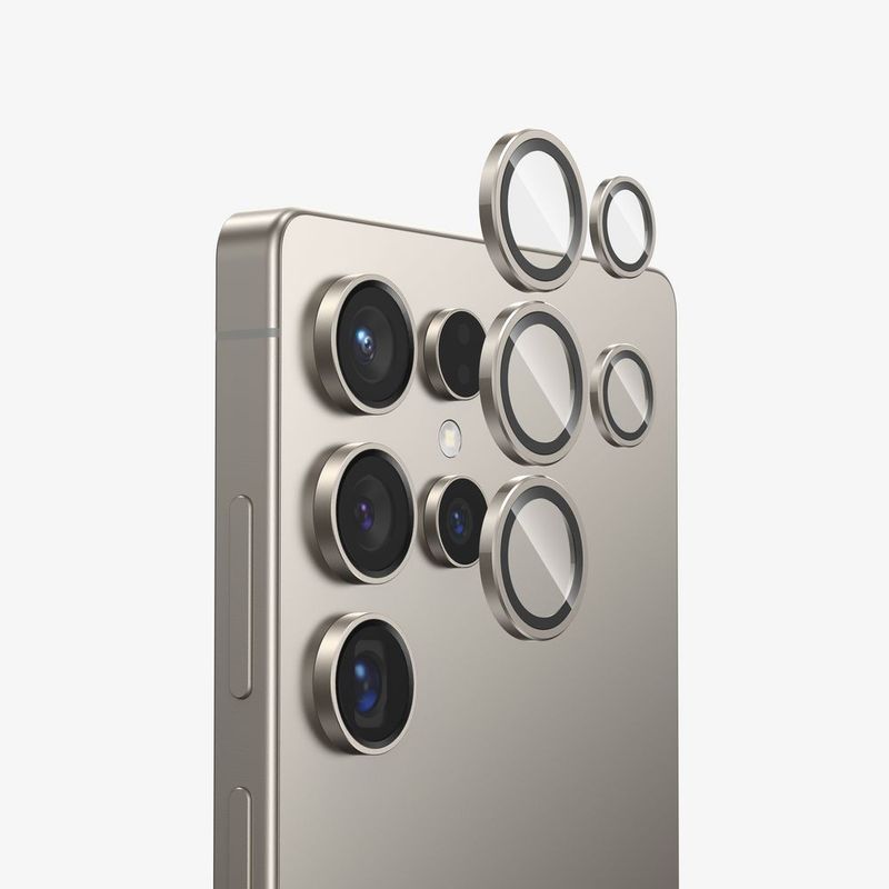 GENERICO - Protector de camara para s25 ultra metalizado - GRIS