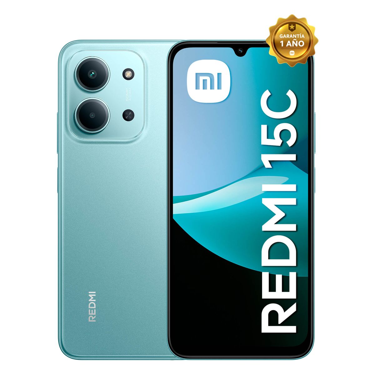 XIAOMI - CELULAR REDMI 15C 4GB RAM 128GB ROM COLOR VERDE MENTA