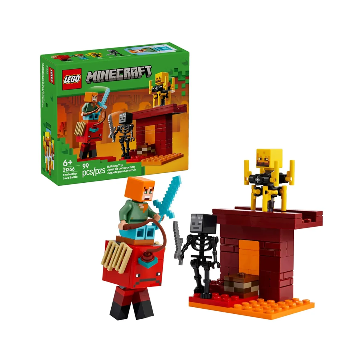 LEGO - LEGO Minecraft The Nether Lava Battle 21266