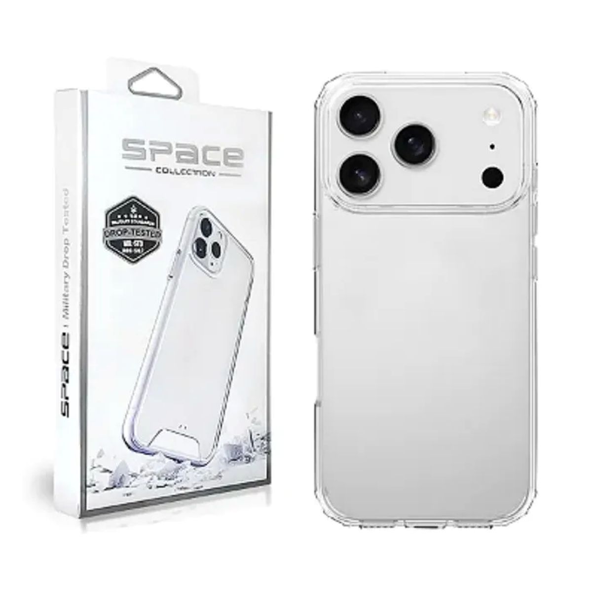 GENERICO - CASE SPACE PARA IPHONE 17 PRO MAX -  TRANSPARENTE