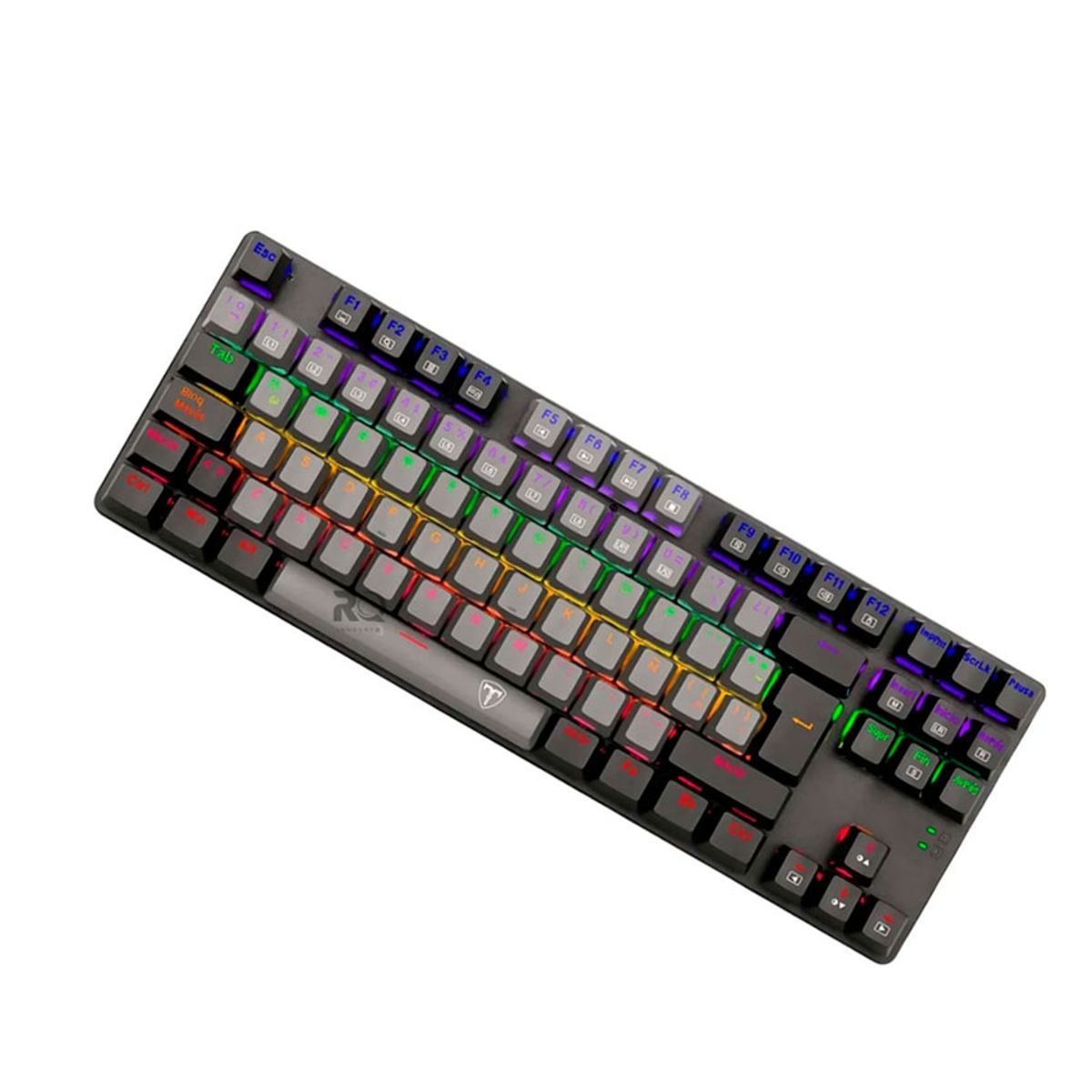 T-DAGGER - Teclado Mecánico T-Dagger BORA T-TGK313 GreyBlack Red Switch Rainbow