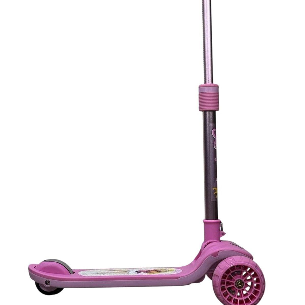 OXIEPRO - Scooter para Niños Plegable con Bluetooth Luces Rosado