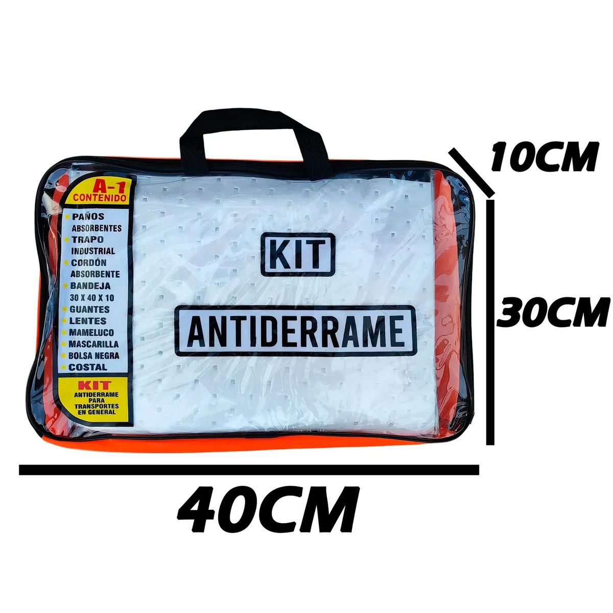 GENERICO - Kit Antiderrame Hidrocarburos Premiun 40x30cm