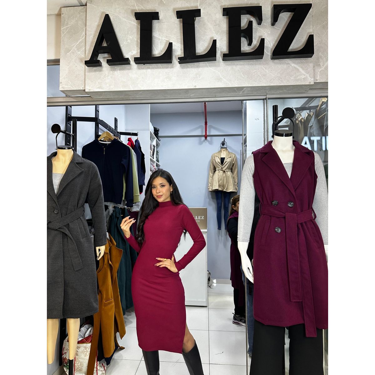 ALLEZ COLLECTION - VESTIDO ZULLY CASUAL MANGA LARGA