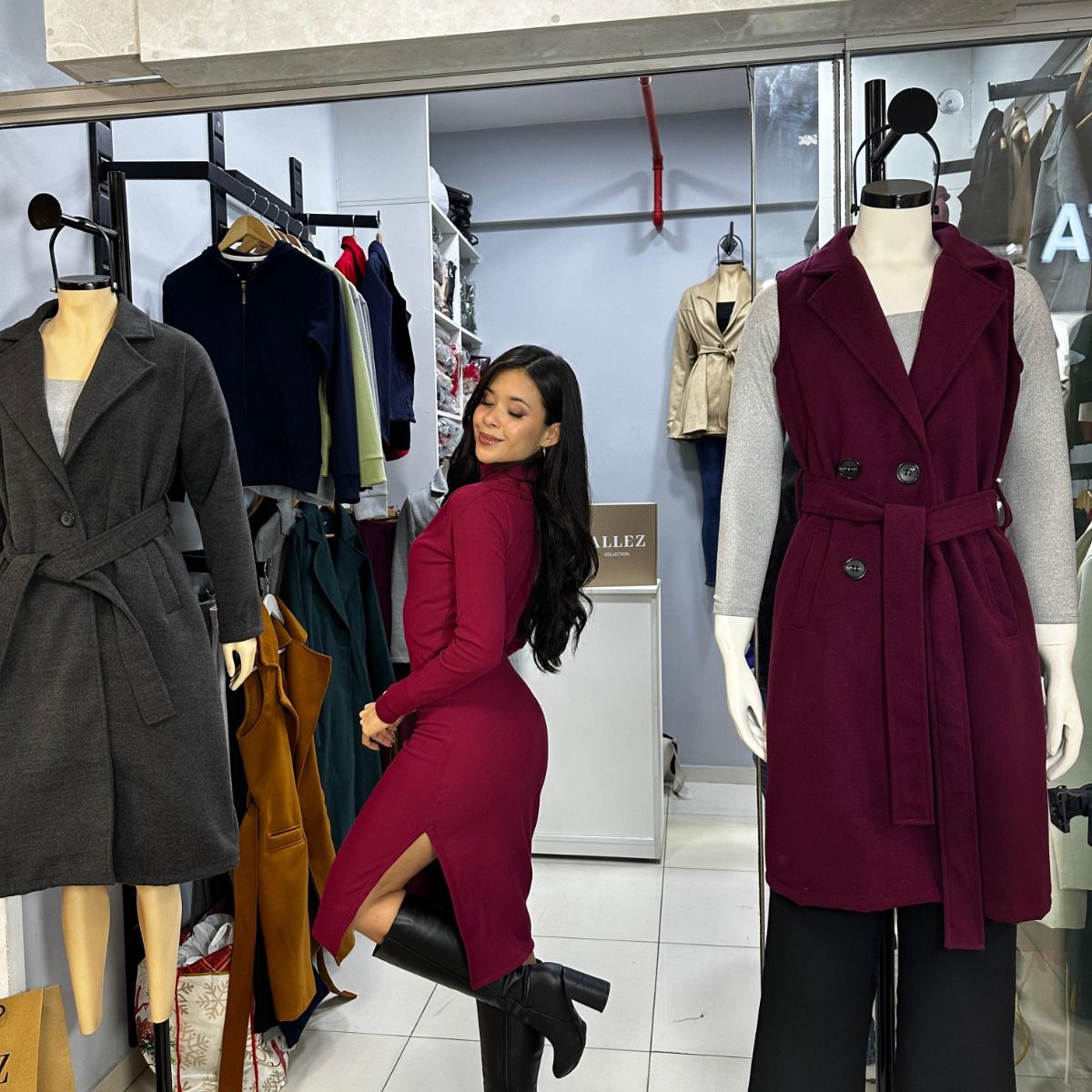 ALLEZ COLLECTION - VESTIDO ZULLY CASUAL MANGA LARGA