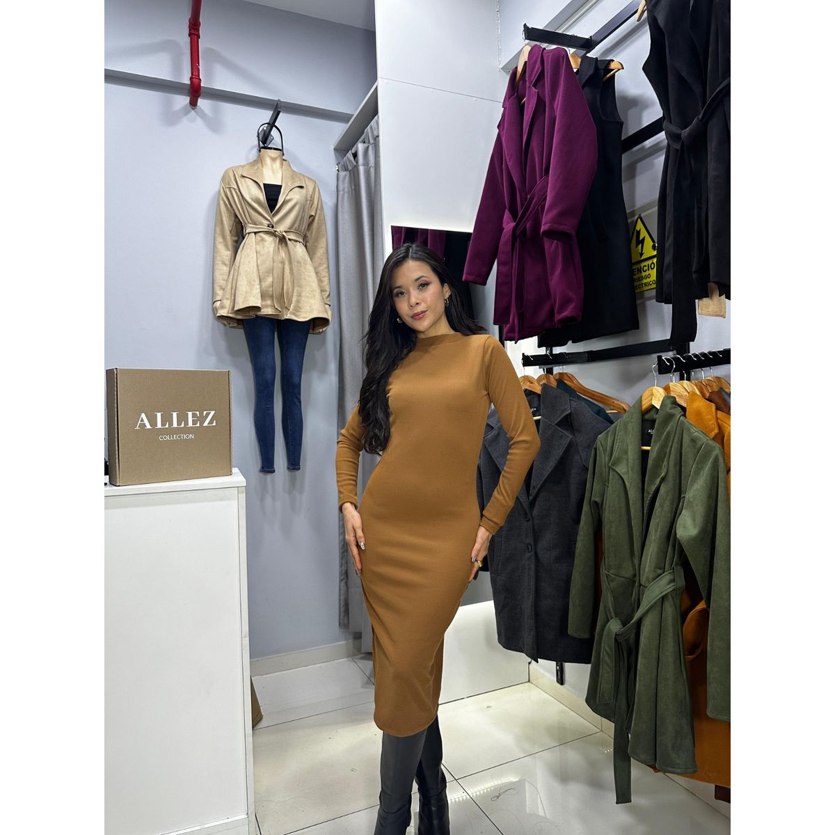 ALLEZ COLLECTION - VESTIDO ZULLY CASUAL MANGA LARGA