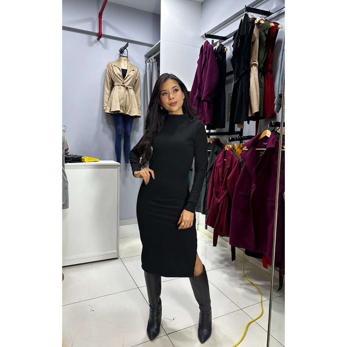 ALLEZ COLLECTION - VESTIDO ZULLY CASUAL MANGA LARGA