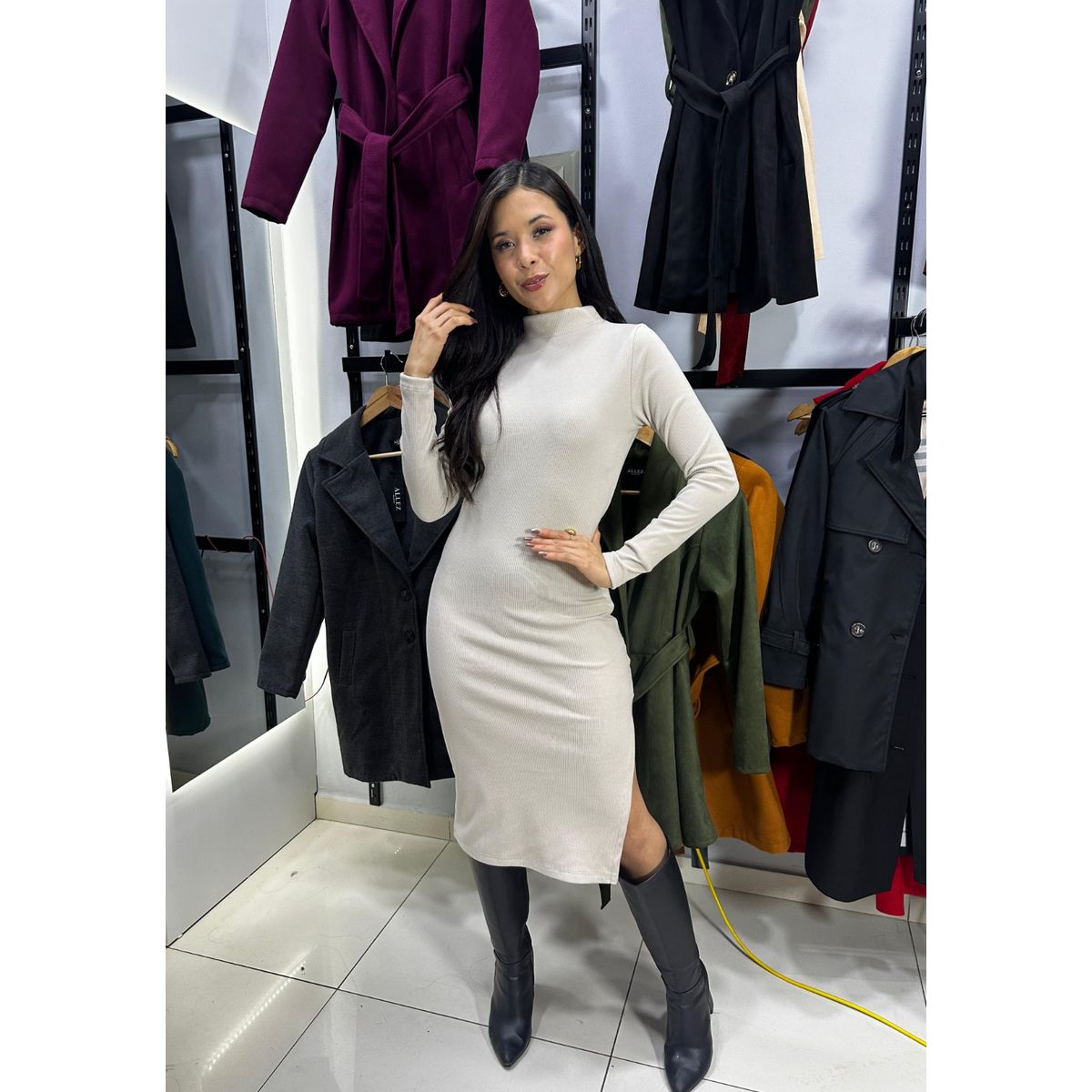 ALLEZ COLLECTION - VESTIDO ZULLY CASUAL MANGA LARGA