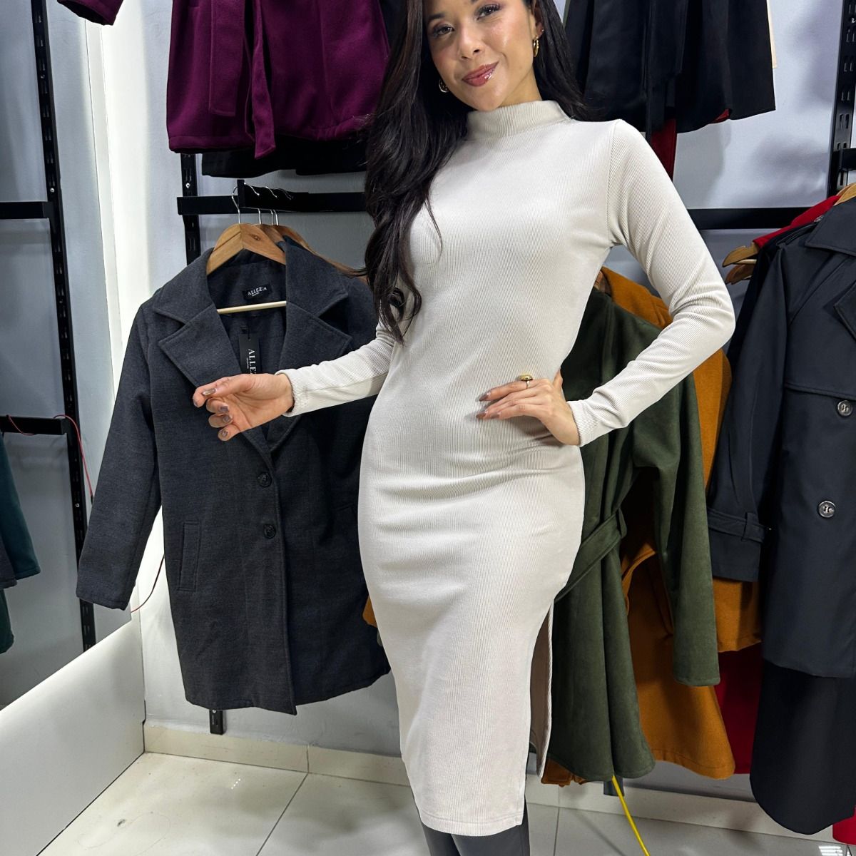 ALLEZ COLLECTION - VESTIDO ZULLY CASUAL MANGA LARGA