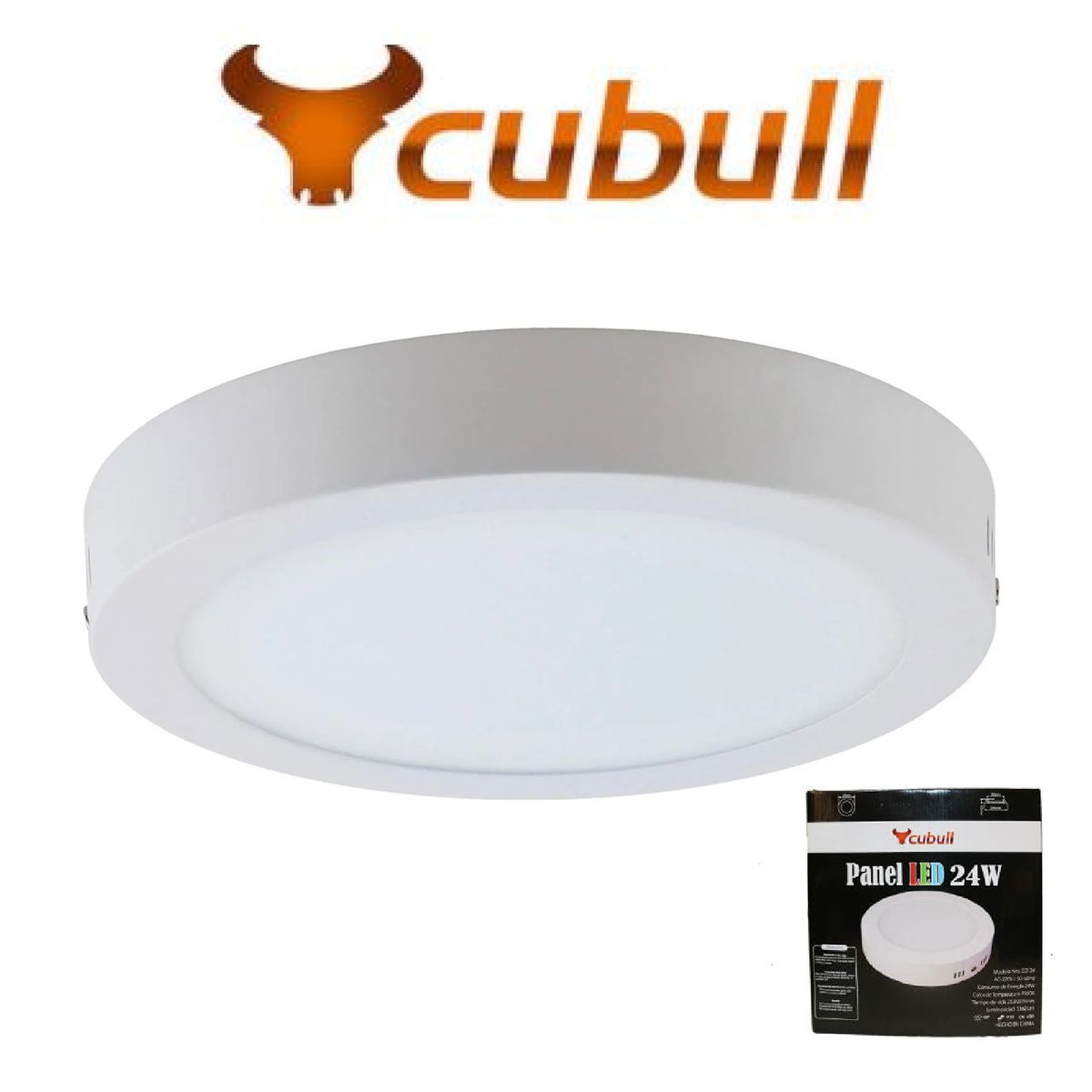 CUBULL - PANEL LED CIRCULAR REDONDO 24W ADOSABLE SOBREPUESTO LBLANCA CUBULL
