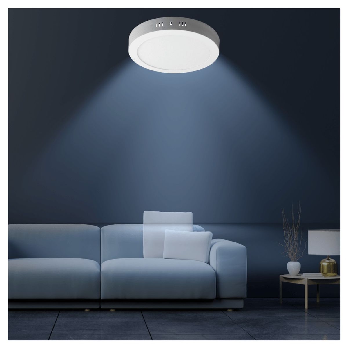 CUBULL - PANEL LED CIRCULAR REDONDO 24W ADOSABLE SOBREPUESTO LBLANCA CUBULL