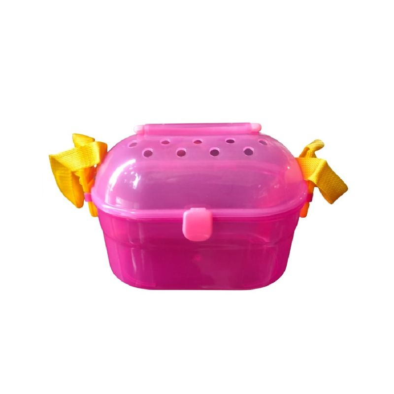 GENERICO - Transportador de plástico para roedores y hamsters rosado